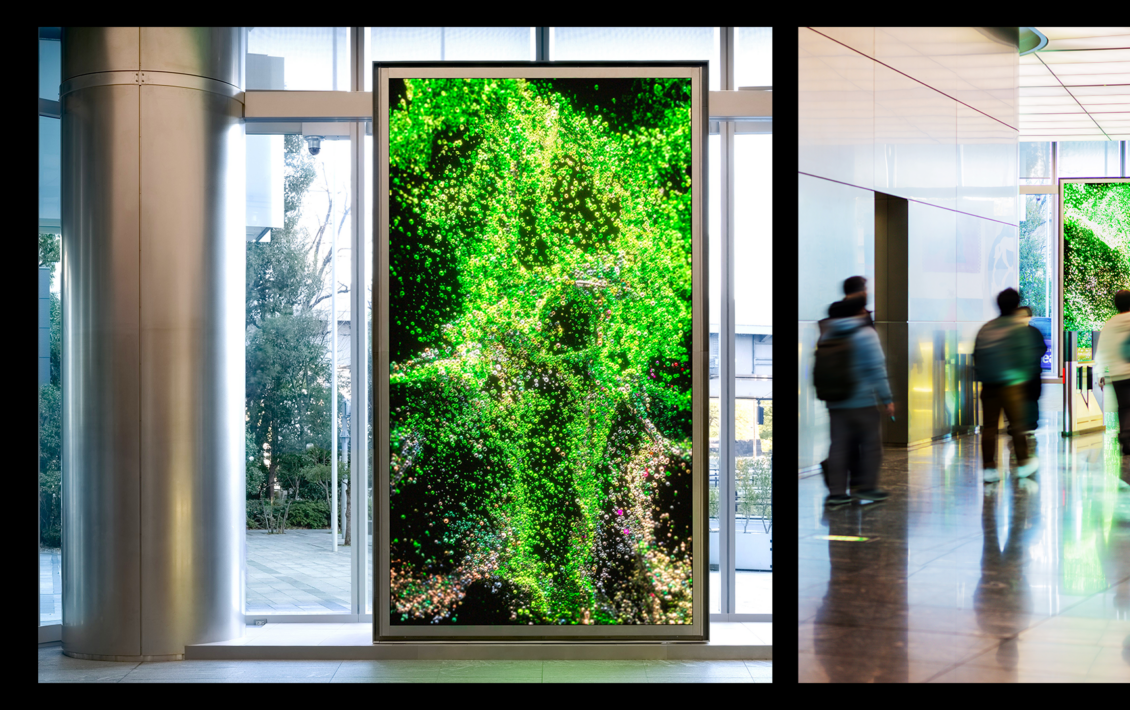 dentsu entrance project VERTICAL VISION